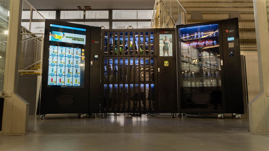 Customized Good Tray Snack Food Vending Machine With Max 80 Selections ...