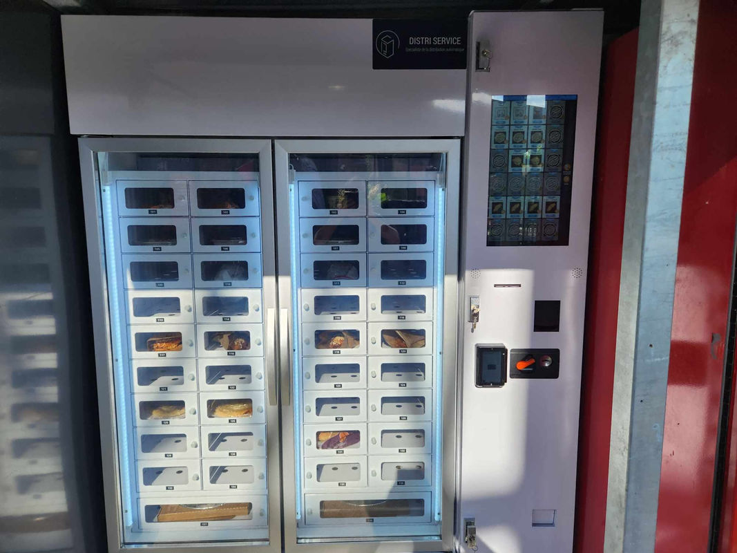 Locker Vending Machine W166*D71*H217 Cm For Adjustable Temperature And Electricity Consumption 6-10 KWh Per Day
