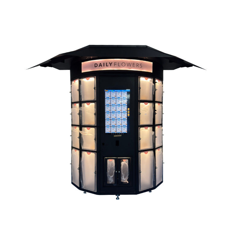 Customized Smart Retail Locker Vending Machine For Fresh Flowers QR ...