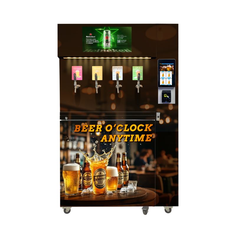 Energy-Saving Draft Beer Vending Machine W97*D66*H205 Cm with Cooling ...