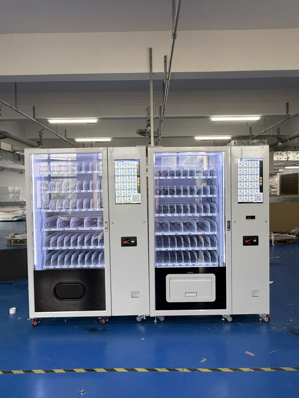 21.5 Inch Touch Screen Frozen Food Vending Machine with -22-20°C Cooling System W166*D71*H217 Cm