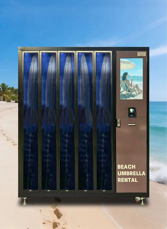 24-Hour Automated Locker Vending Machine for Outdoor Rentals