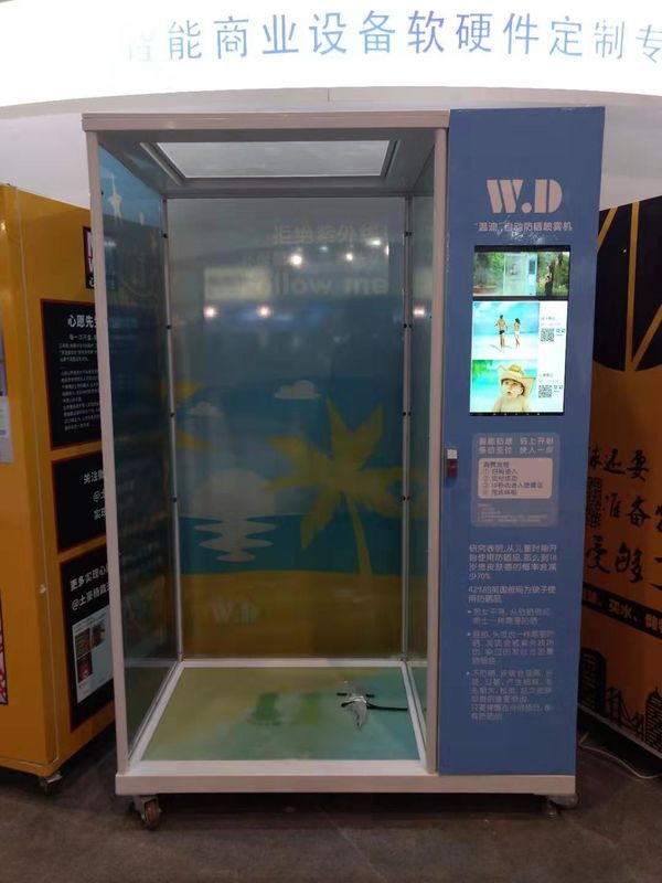 Automatic Sprayer Sun Cream Vending Machine for Sale With 22 Inches