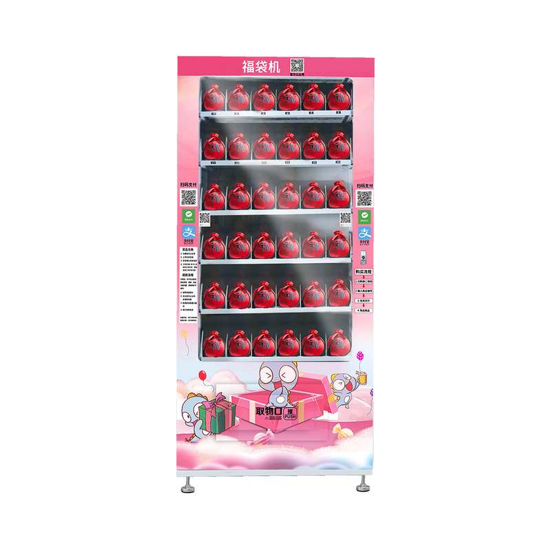LED Lighting Lucky Vending Machine With Cashless Payment Systems