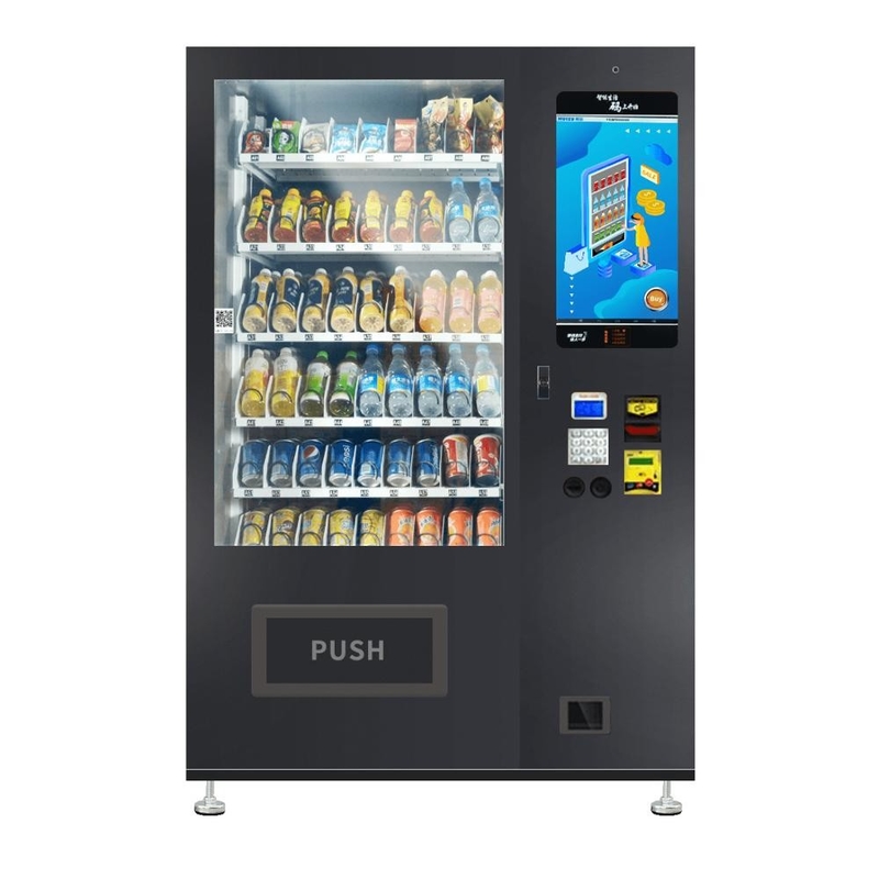 Cooling System 220℃ Media Vending Machine For Sell Foods And Drinks