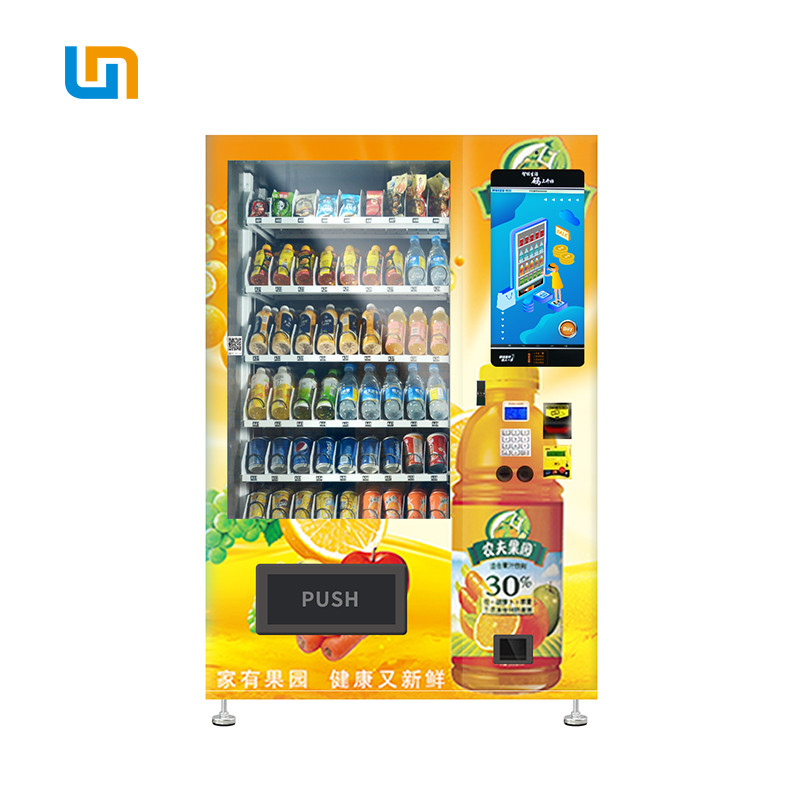 Salad Jar Canned Bottle Vending Machines With 22 Inch Touch Screen, touch screen vending machine, Micron