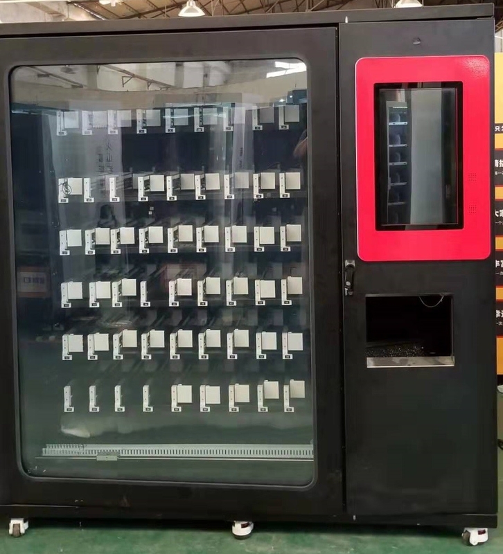 Goods tray width adjusted smart vending machine with payment system