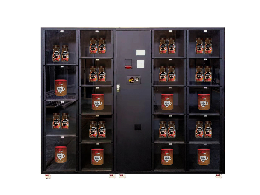 Instant Coffee  Vending Machine, large capacity vending machine, large size product vending machine, Micron