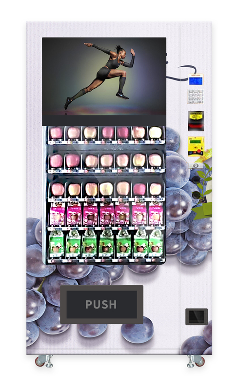 Automatic Grapes Fruit Vending Machine Customize Color 650watt 110V