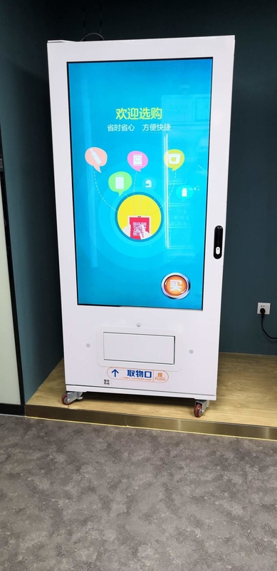 Touch Screen Small Drink Vending Machine , Black Vending Machine Equipment, 55 inch vending machine, Micron