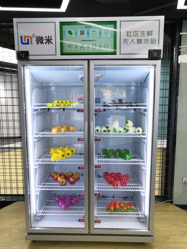Micron smart vending Fresh food Smart Fridge Vending Machine With card reader