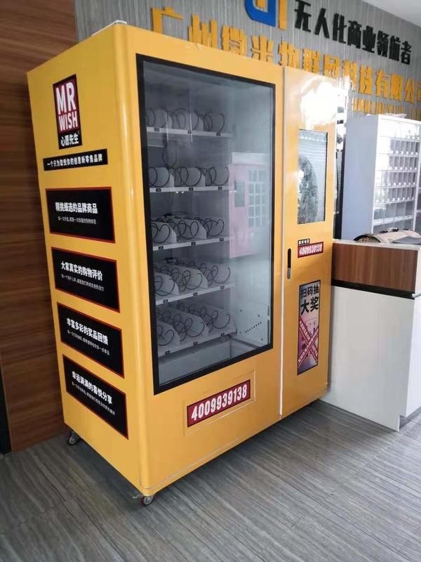 Customized Logo Double Tempered Glass For Foods And Drinks Thailand market Automatic Vending Machine