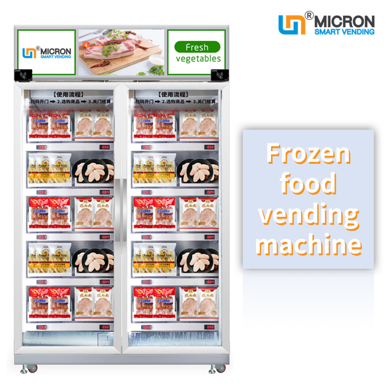 Frozen smart fridge vending machine, Tap and go vending machine