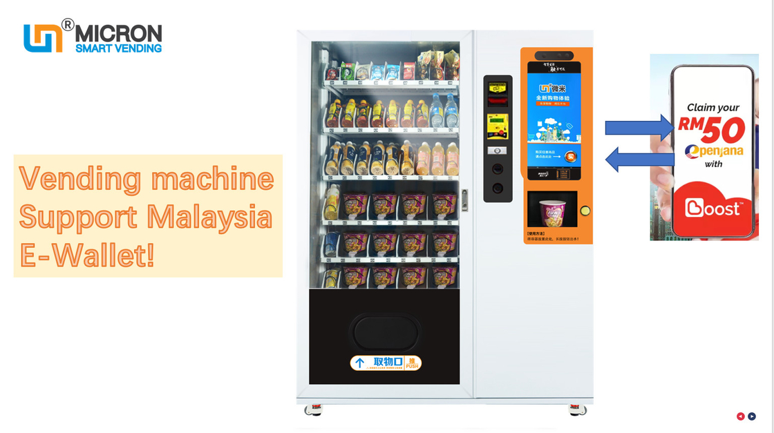 Instant Noodles Snack Food Vending Machine With Hot Water Supply cup noodle vending machine hot water vending machine