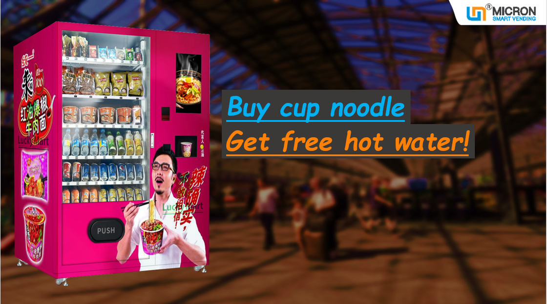 Instant Coffee Vending Machine With Free Hot Water, Can Operate Snacks, Drinks, Cup Noodles, Tea