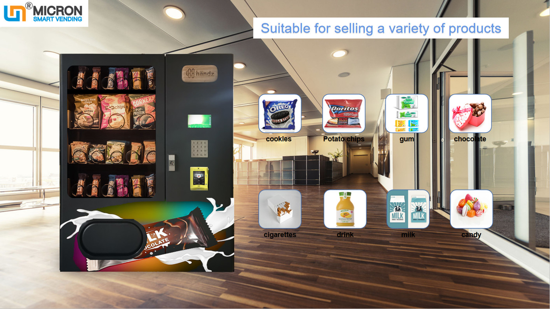 Meter Mini Vending Machine For Mobile Accessories Black Color Small Snack Vending Machine