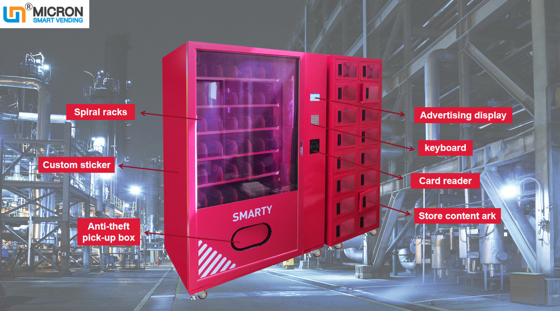 Large Capacity Machine Vending Sports Equipment Locker Vending Machine With Smart System