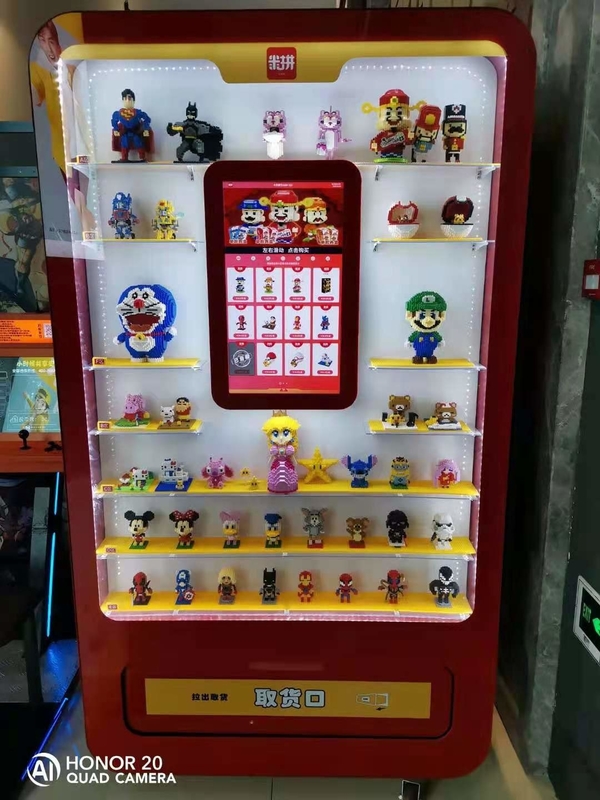 22 Inches Screen Toys Vending Machine With Monetary Payment System, Telemetry system vending machine, Micron