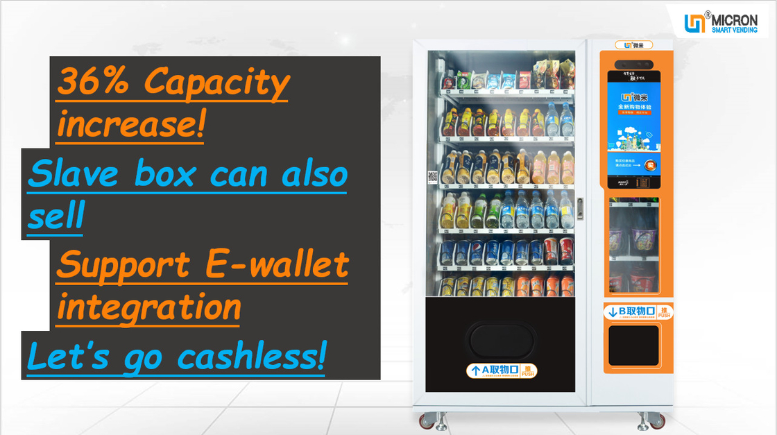 Smart Touch Screen POP Vending Machine With Cashless Qr Code Payment System