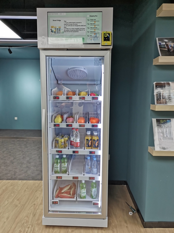 110V Smart Fridge Vending Machine Frozen Food Grab N Go Fridge