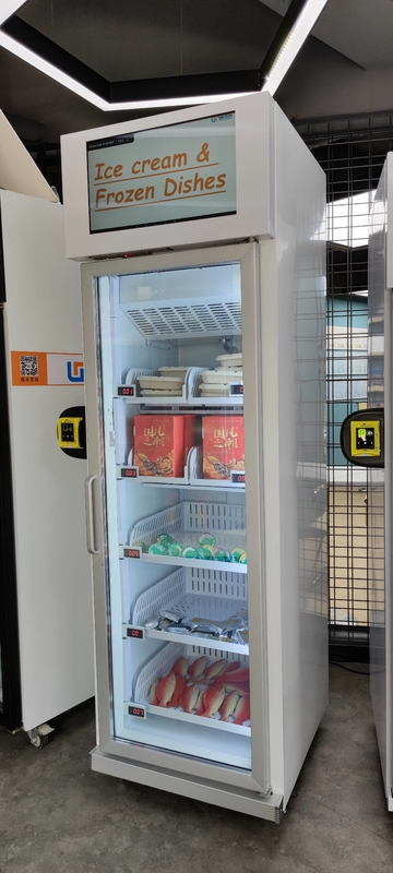 Frozen Dishes Smart Fridge Vending Machine Fresh Fruit Refrigerator Vending With Card Reader