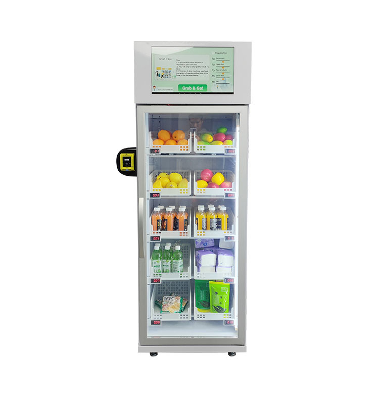 Healthy Food Fresh Fruit Smart Freezer Vending Machine 20 Capacity
