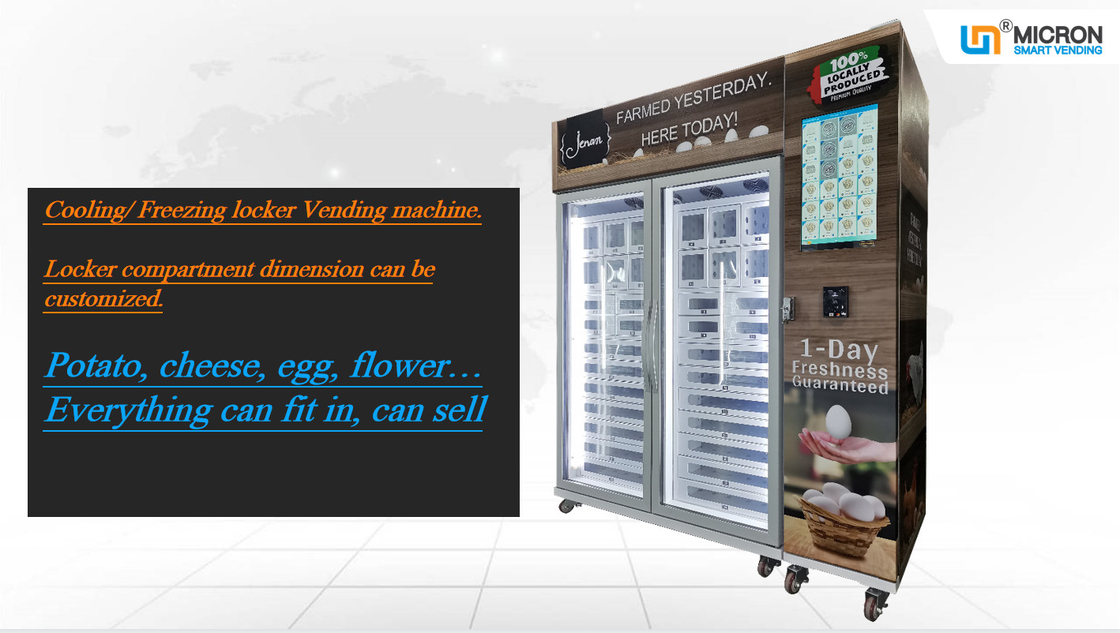 Birthday Cake Cupcake Snack Food Vending Machine With 22 Inch Touch Screen