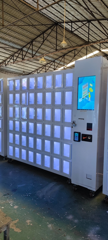 Unattended Retail Stores Centers With Locker Cooling Locker Vending Machine For Europe Market