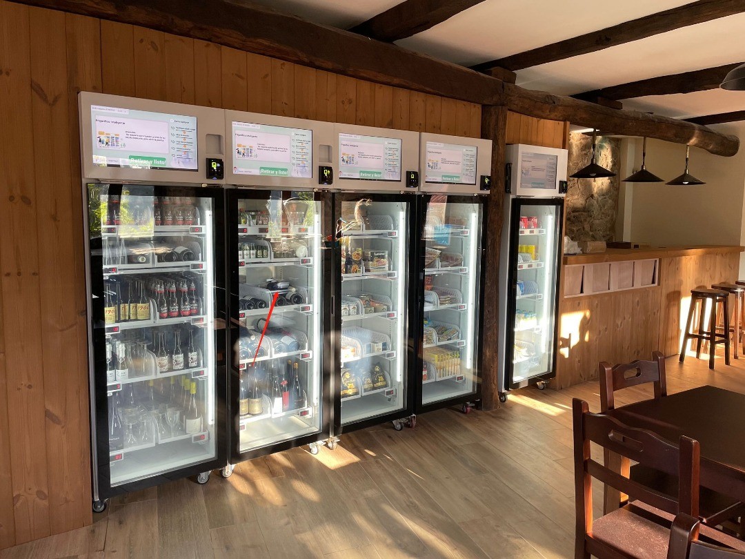 Micron smart vending Fresh food Smart Fridge Vending Machine With card reader