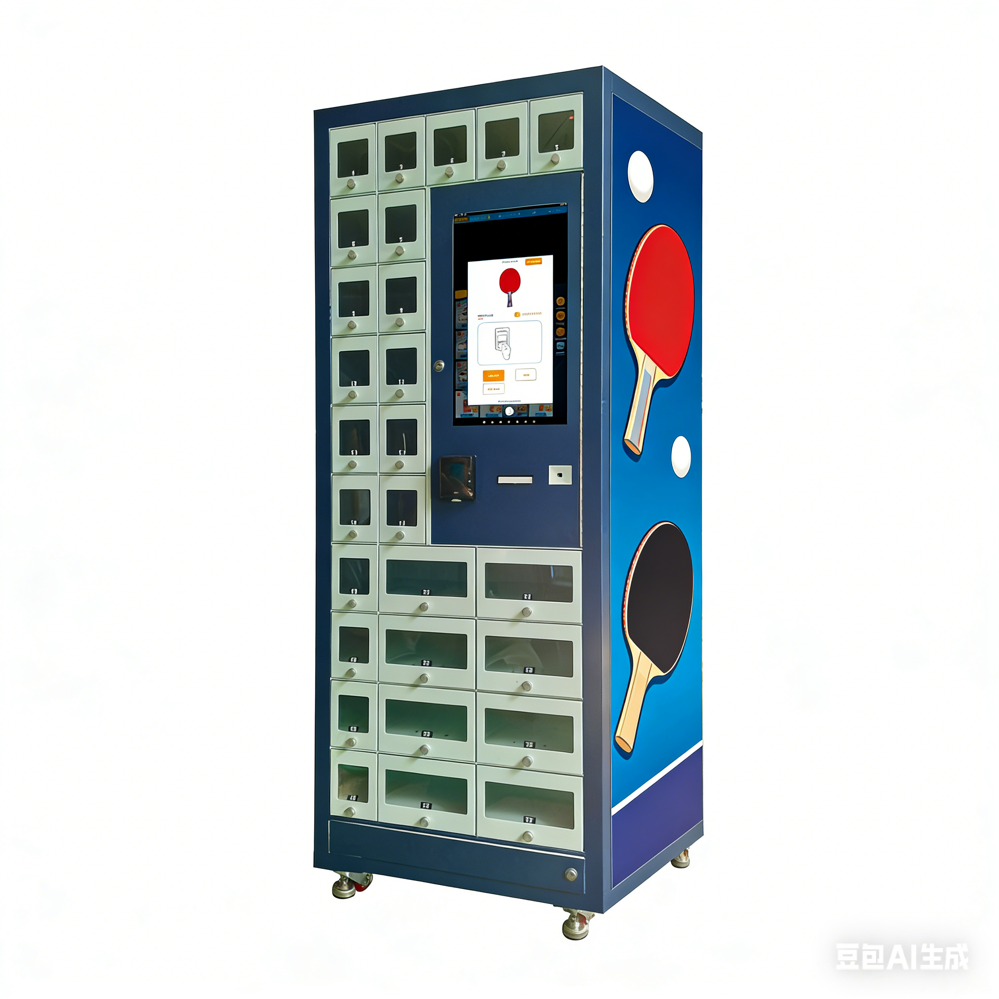 Automated Table Tennis Racket Rental Vending Machine