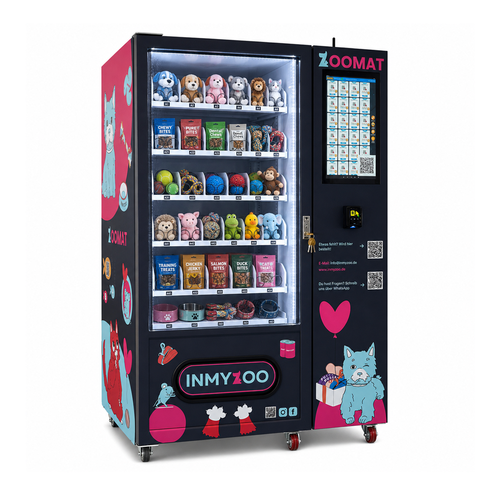 Toy Locker Machine Smart Pet Supply Vending Machine with Side Lockers
