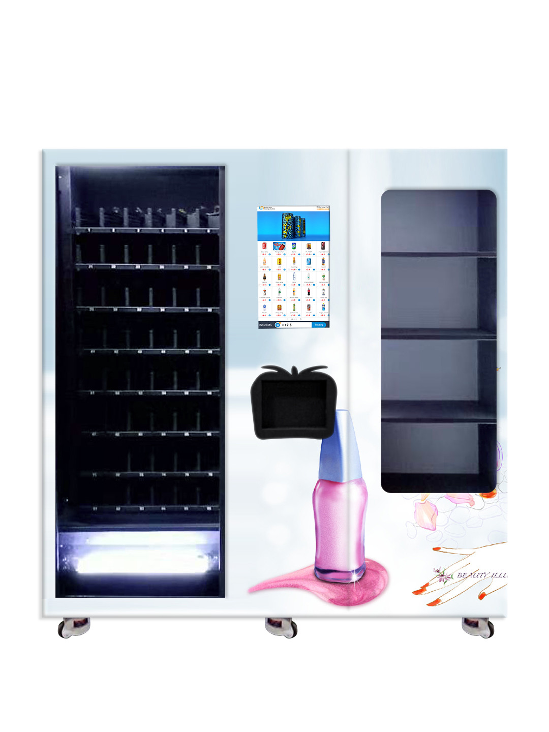 Nail Polish Cosmetics Vending Machine, Automatic Products Vending