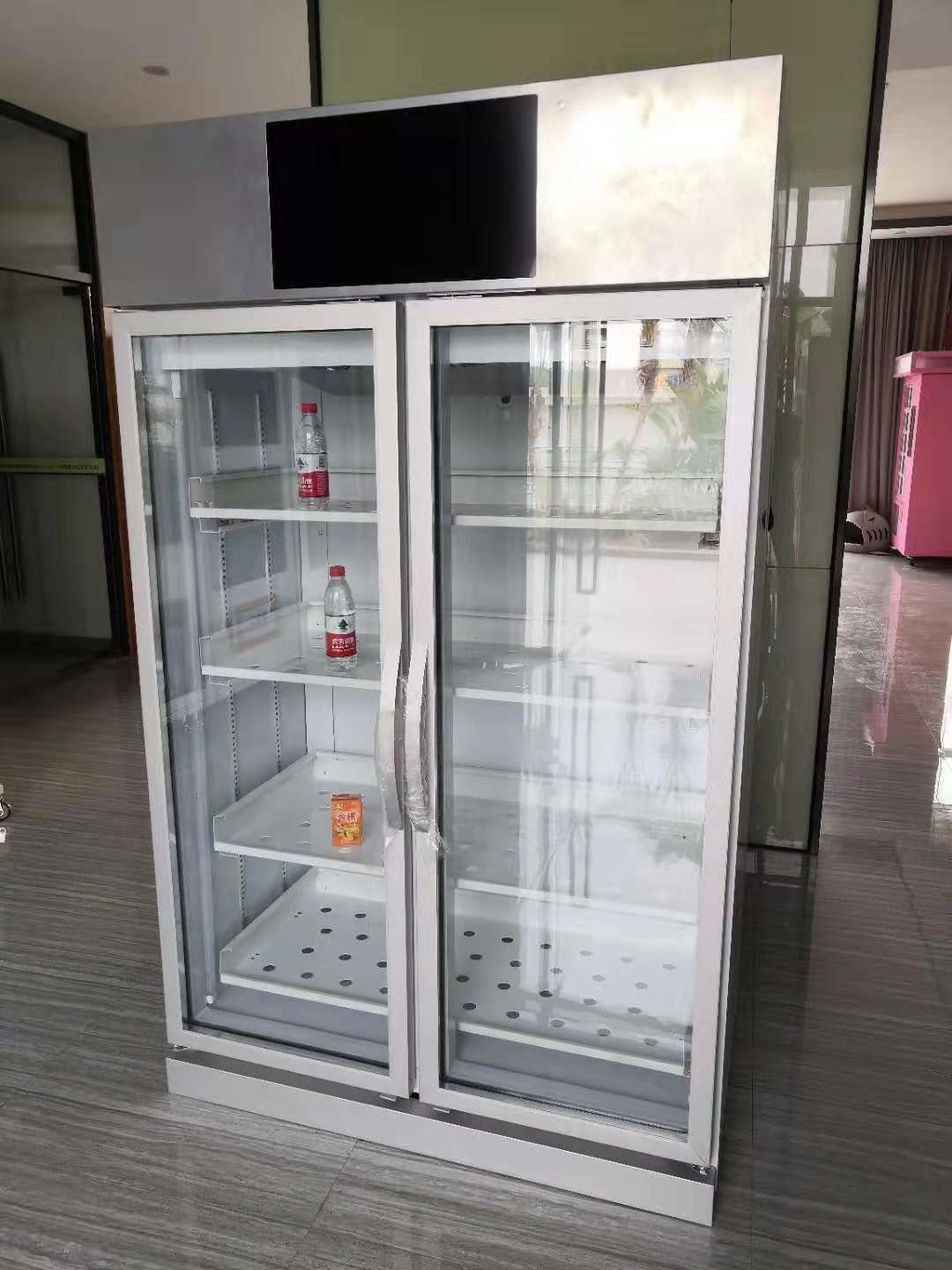 Weight Sense Automatic Vending Machine Double Door 4 Shelves,vending