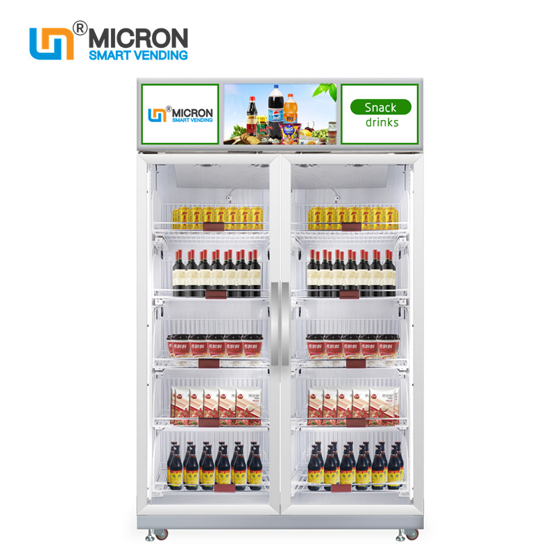 Remote Control Drinks Smart Fridge Vending Machine 20 Shelves,