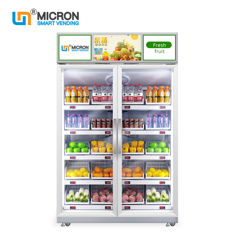 E Wallet Smart Fridge Vending Machine For Vegetables with Telemetry