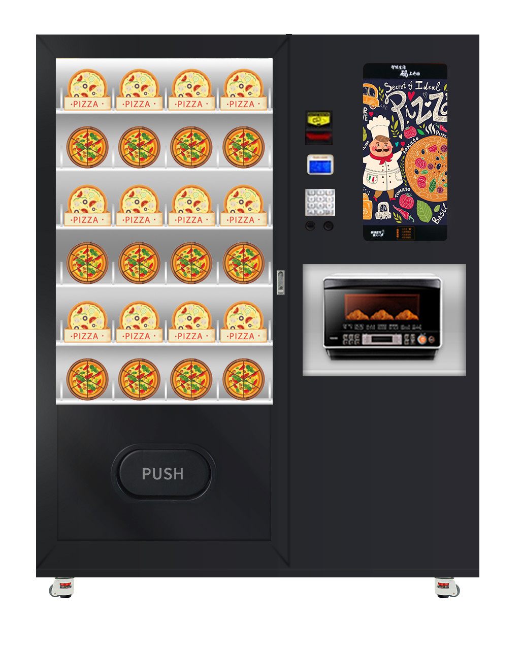 Public Convenient Breakfast Food Sandwich Custom Vending Machine With