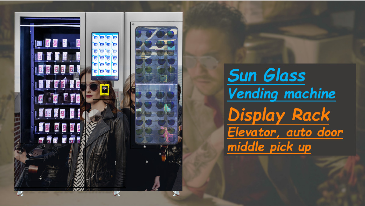 Double tempered glass smart vending machine for sunglasses with