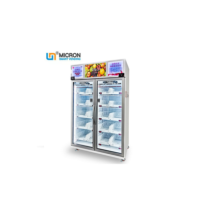 Gym Vending Machine to Sell Energy Drink Fresh Fruit Refrigerator Vending With Card Reader