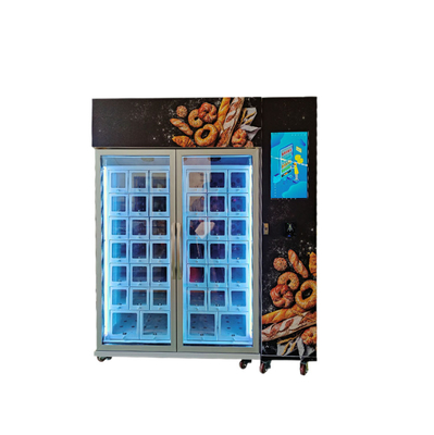 Bread Cooling Locker Vending Machine With 22 Inch Screen And Card Reader