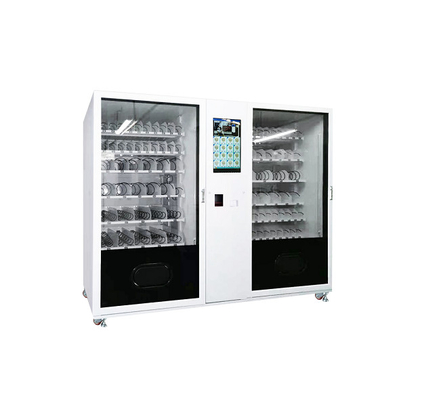 Cocked Food Meal Vending Machine With NAYAX Card Reader To Sell Snack Ice Cream Drink