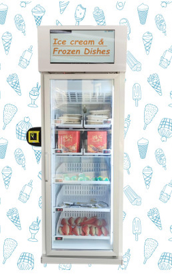 Android OS Smart Fridge Vending Machine For Vegetable Fruit Egg Meat Freezer Cooling System