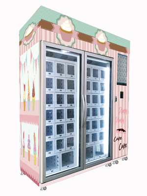 Cup cake Cooling Locker Vending Machine With 22 Inch Screen 110V