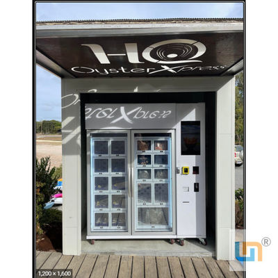 Adjustable Cooling System Refrigerated Locker Vending Machine for Seafood Ice Cream