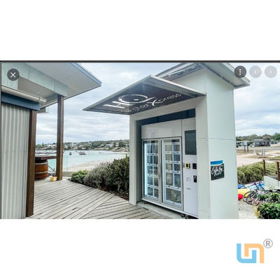 Convenient White Sticker Frozen Meat Vending Machine With R290 Refrigerant