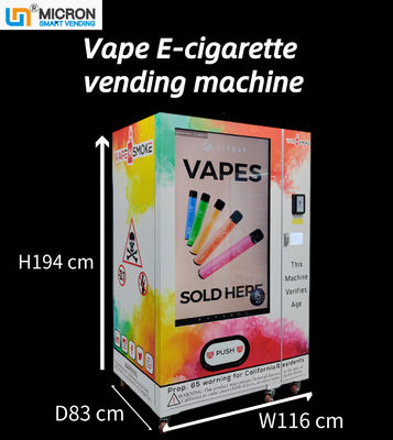 Automatic E-Cigarette Vape Vending Machine With 55 Inch Touch Screen