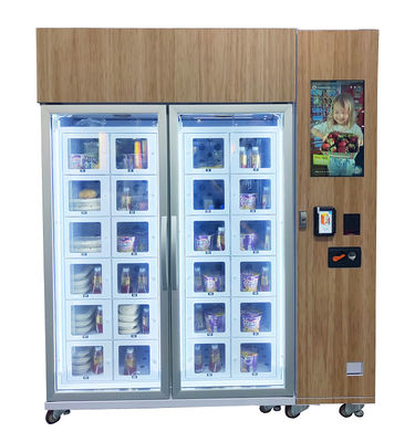 Customized 22 inch touch screen cooling locker vending machine for egg with smart system