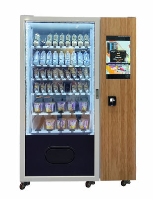 22 Inch Touch Screen 55 inch LCD screen automatic Snack Food Vending Machines CE Certificated