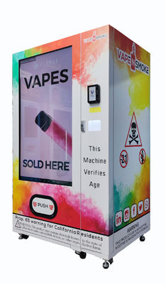 55 Inch Touch Screen Advertising Vape Vending Machine And Card Readers