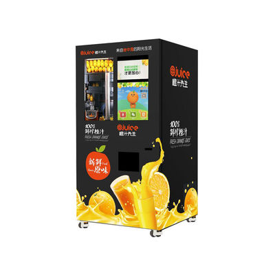 Freshly Automatic Squeezed Orange Juice Vending Machine With Card Reader Big Capacity