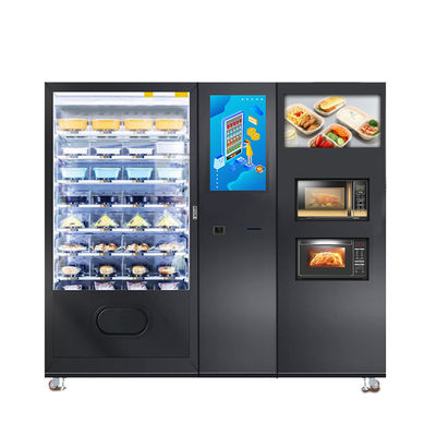 Public Convenient Breakfast Food Sandwich Custom Vending Machine With Microwave Micron